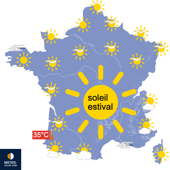 Carte de température France