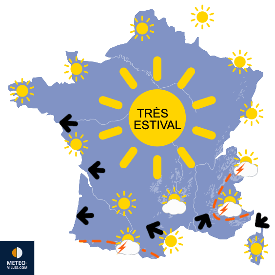 Carte de température France