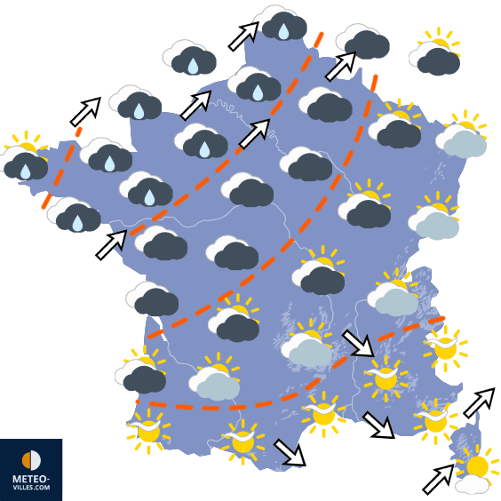 Carte de température France