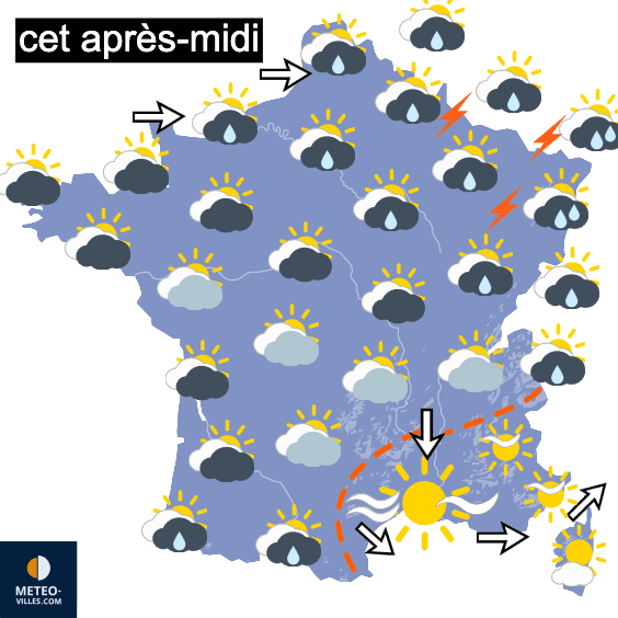 Carte de température France