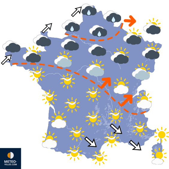 Carte de température France