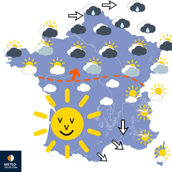Carte de température France
