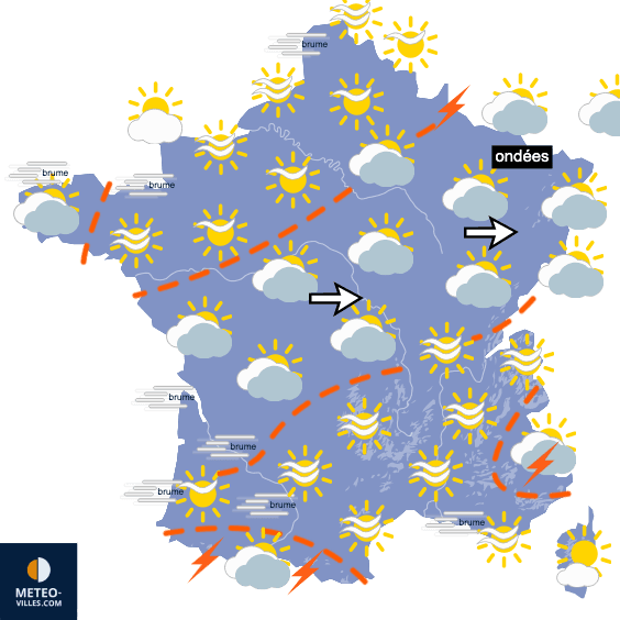 Carte de température France
