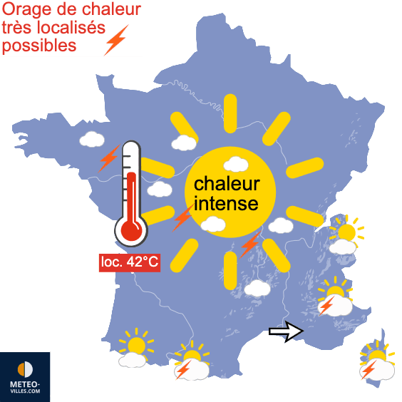 Carte de température France