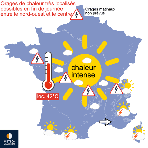 Carte de température France