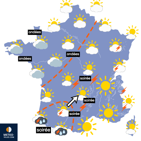 Carte de température France