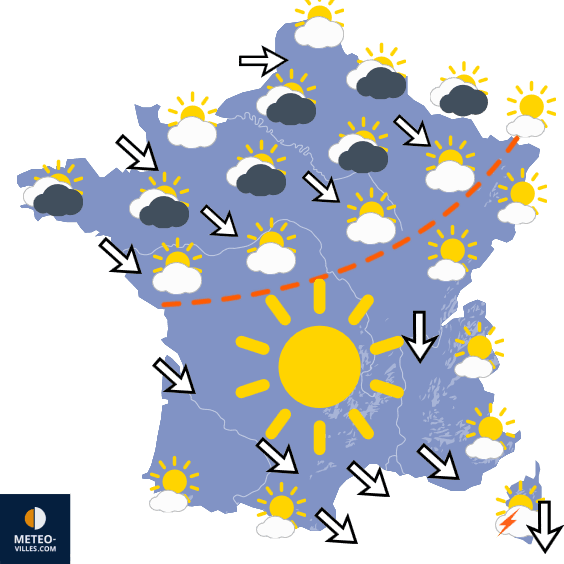 Carte de température France