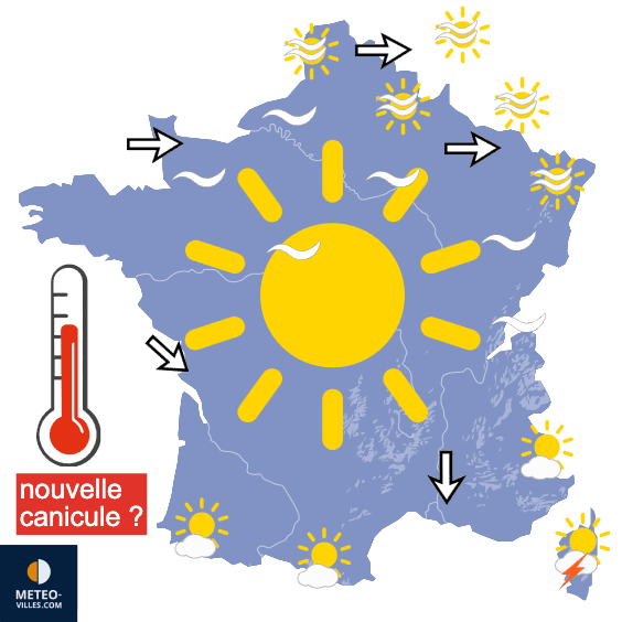 Carte de température France