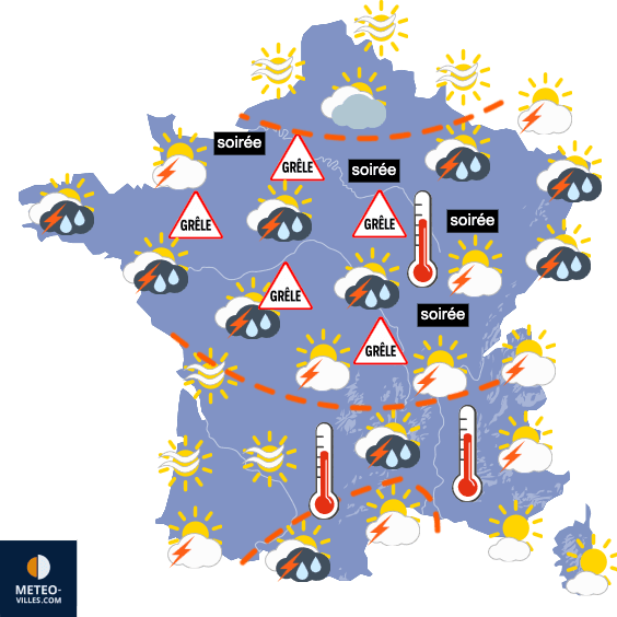 Carte de température France