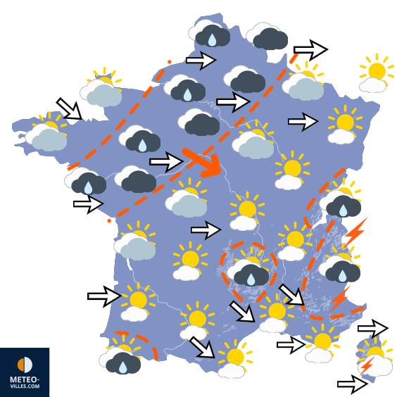 Carte de température France