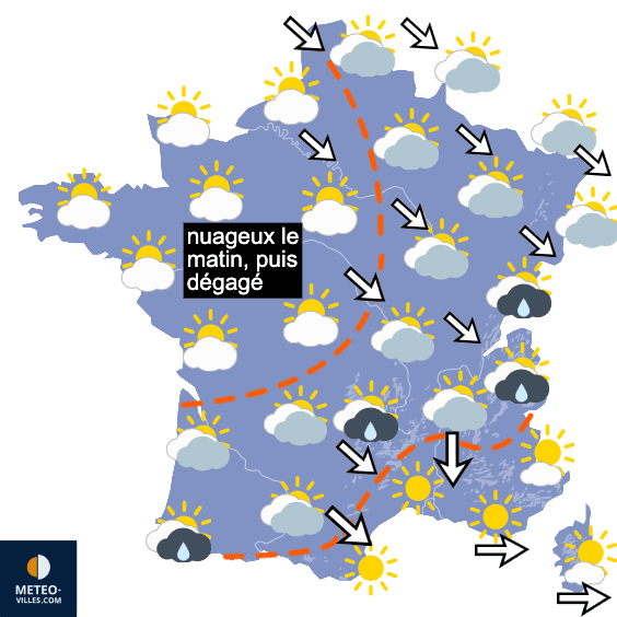Carte de température France