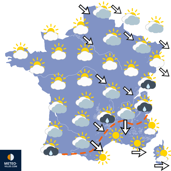 Carte de température France