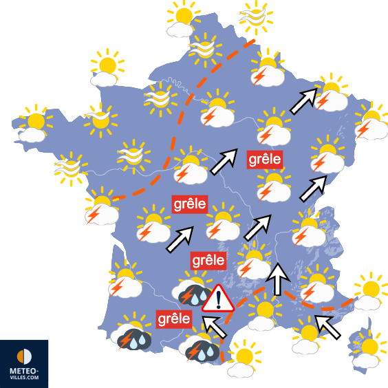 Carte de température France