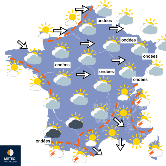 Carte de température France