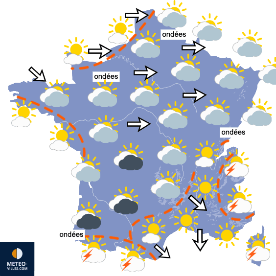 Carte de température France