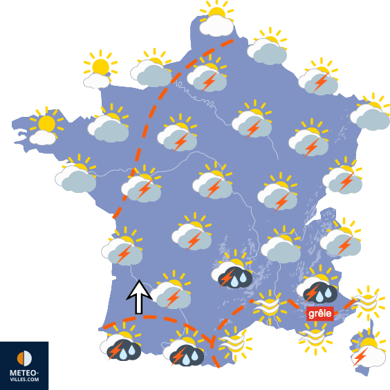 Carte de température France