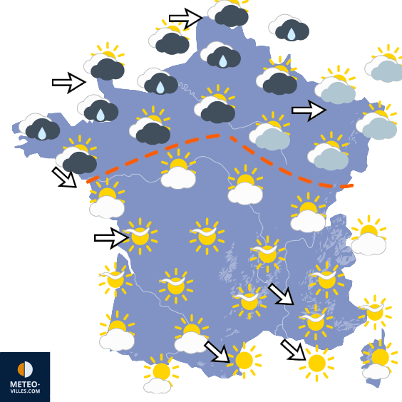 Carte de température France