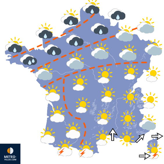 Carte de température France