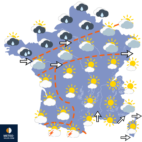 Carte de température France
