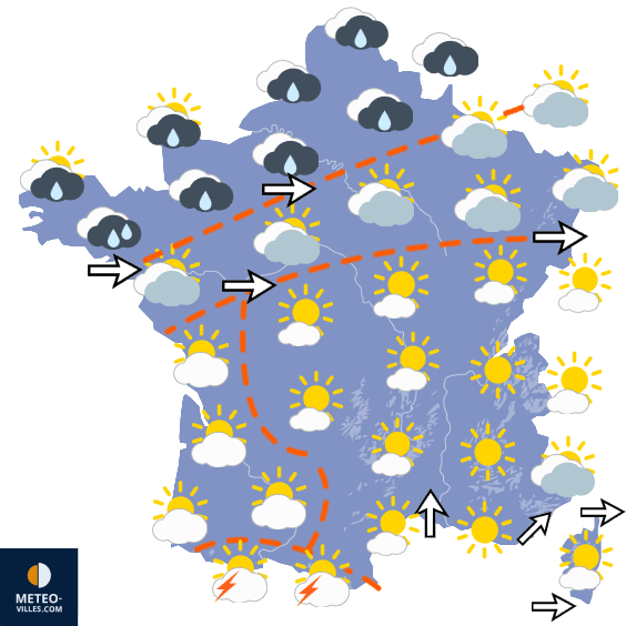 Carte de température France