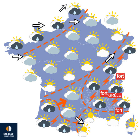 Carte de température France