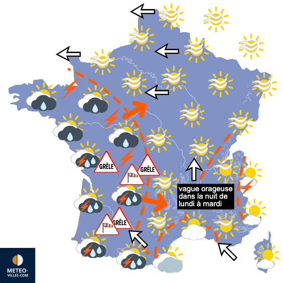 Carte de température France