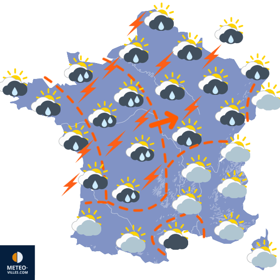 Carte de température France