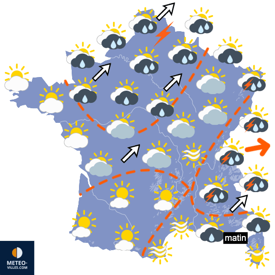 Carte de température France