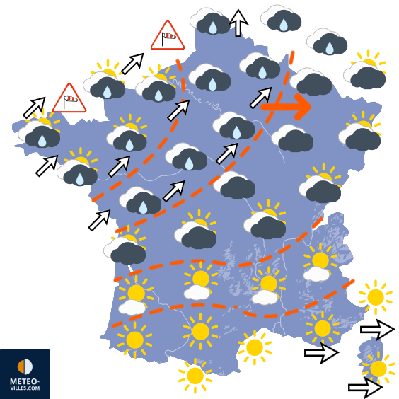 Carte de température France