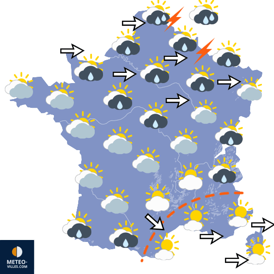 Carte de température France