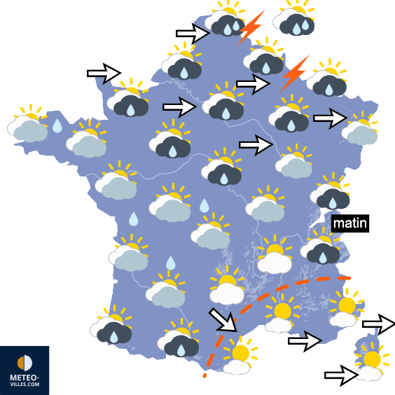 Carte de température France
