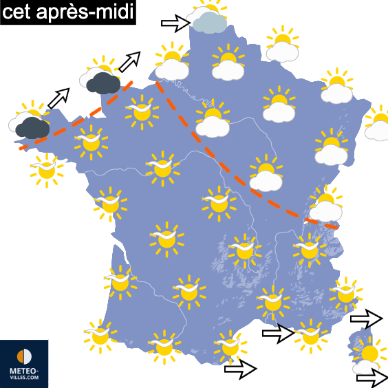 Carte de température France