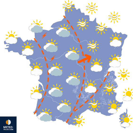 Carte de température France