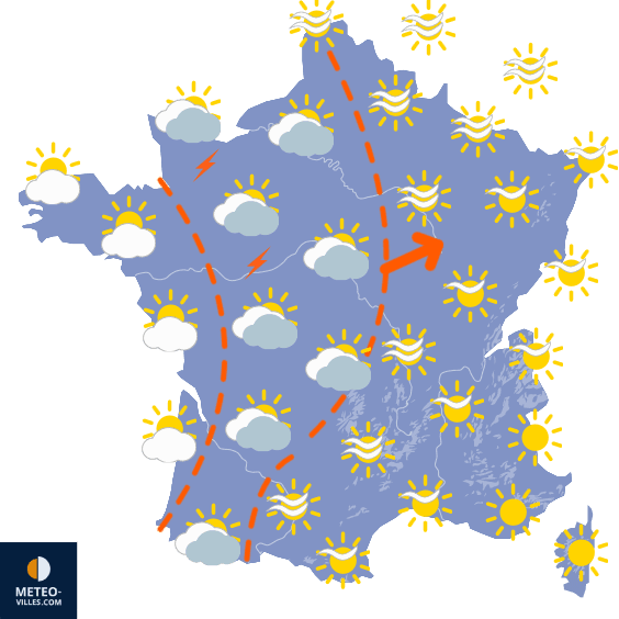 Carte de température France
