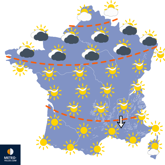 Carte de température France