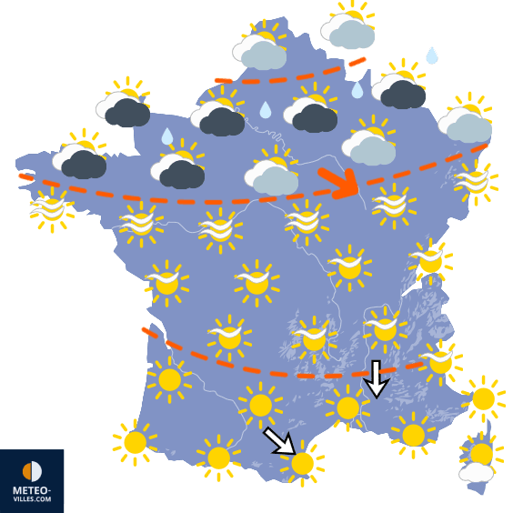 Carte de température France