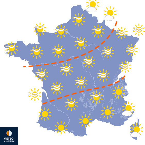 Carte de température France