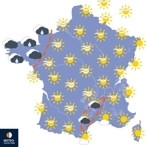 Carte de température France