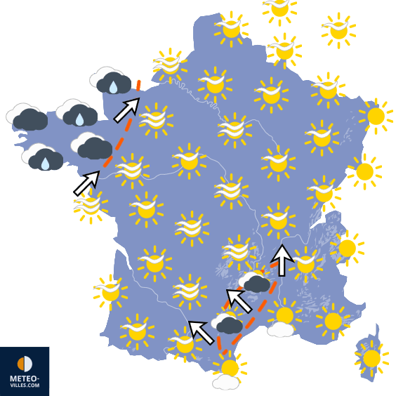 Carte de température France
