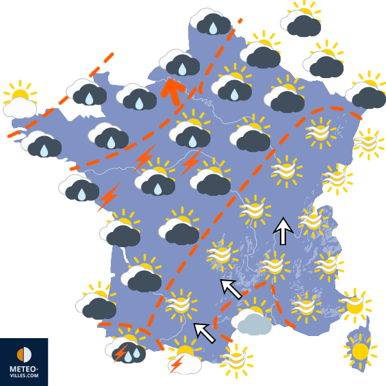Carte de température France