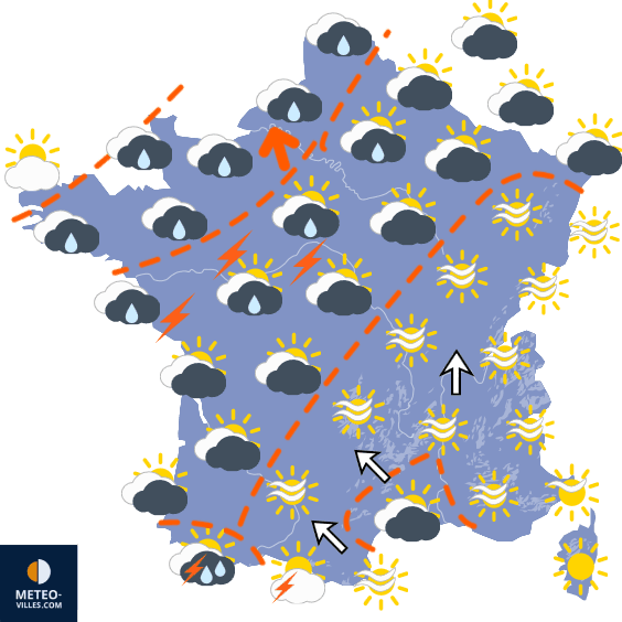 Carte de température France