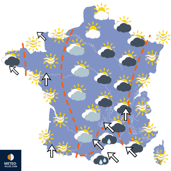 Carte de température France