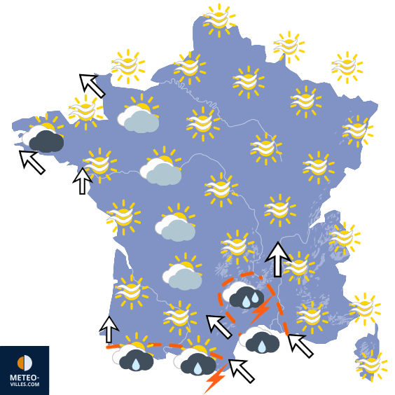 Carte de température France