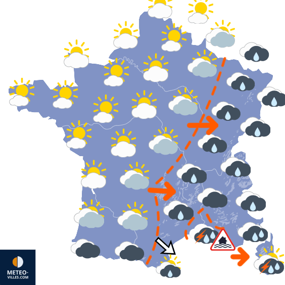 Carte de température France