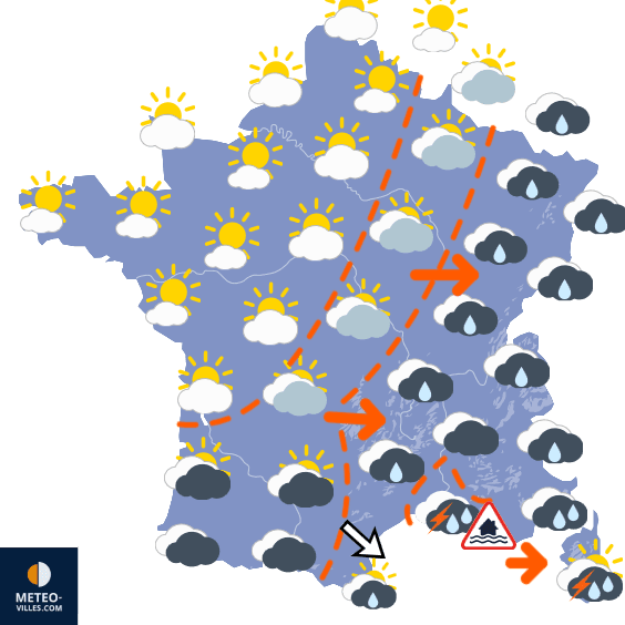 Carte de température France