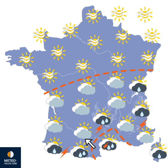 Carte de température France