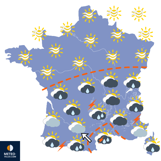 Carte de température France