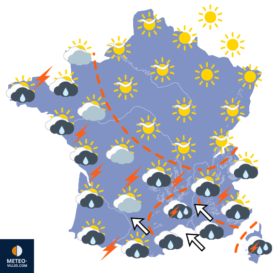 Carte de température France