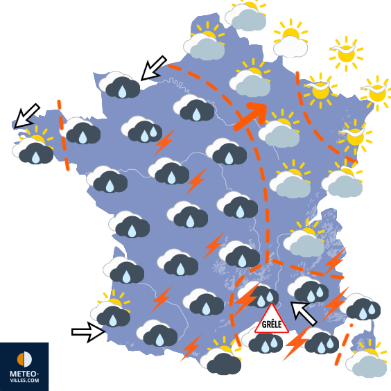 Carte de température France