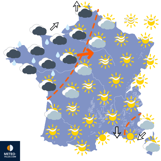 Carte de température France